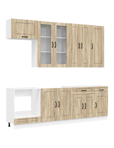 Unità Cucina KALMAR 8 pcs Rovere Sonoma Legno ingegnerizzato