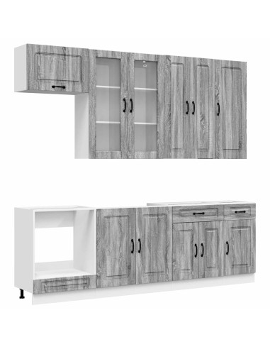 Unità Cucina KALMAR 8 pcs Sonoma grigio Legno ingegnerizzato