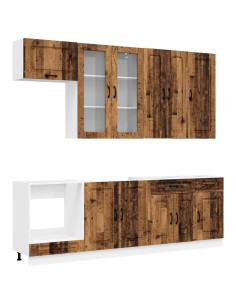 Unità Cucina KALMAR 8 pcs Legno antico Legno ingegnerizzato 2
