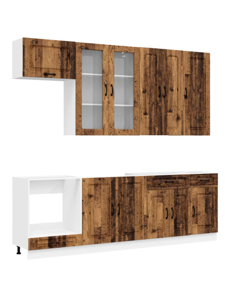 Unità Cucina KALMAR 8 pcs Legno antico Legno ingegnerizzato