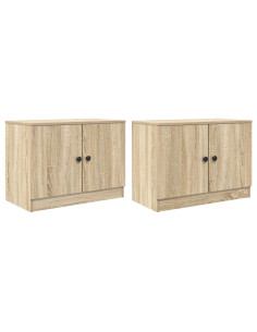 Armadietto per letto 2 pcs Rovere Sonoma 66 x 35 x 48 cm 2