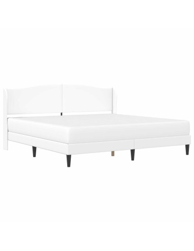Struttura del letto con testiera Bianco 180 x 200 cm Similpelle