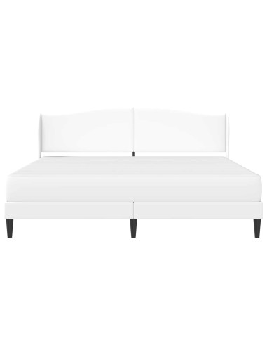 Struttura del letto con testiera Bianco 180 x 200 cm Similpelle