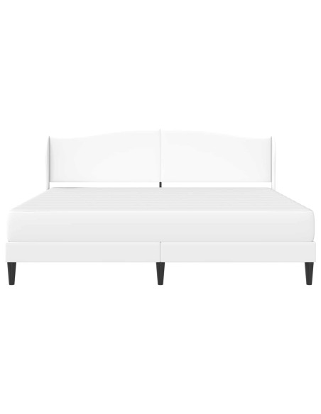 Struttura del letto con testiera Bianco 180 x 200 cm Similpelle