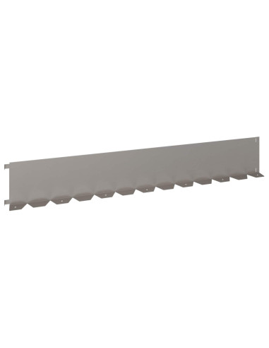 Bordura per Prato 20 pcs 102 x 15 x 4 cm Acciaio Ruggine