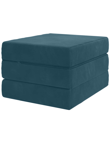 Divano Letto Pieghevole 90 x 63 x 45 cm Blu