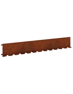 Bordura per Prato 30 pcs 102 x 15 x 4 cm Acciaio Ruggine 2