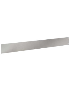 Bordura per Prato 20 pcs 100 x 12 cm Acciaio Argento 2