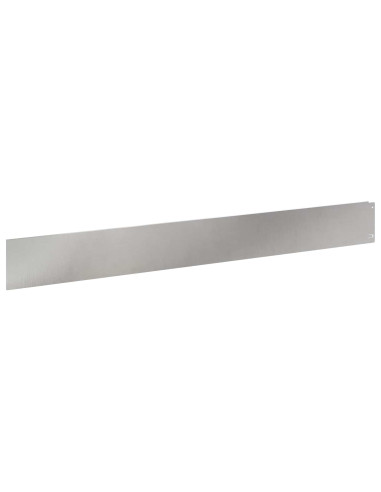 Bordura per Prato 20 pcs 100 x 12 cm Acciaio Argento