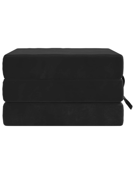 Divano Letto Pieghevole 90 x 63 x 45 cm Nero