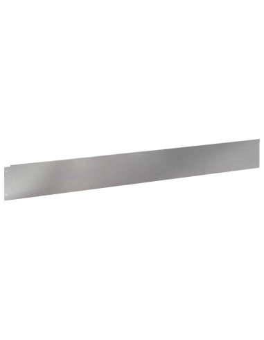 Bordura per Prato 20 pcs 100 x 12 cm Acciaio Argento