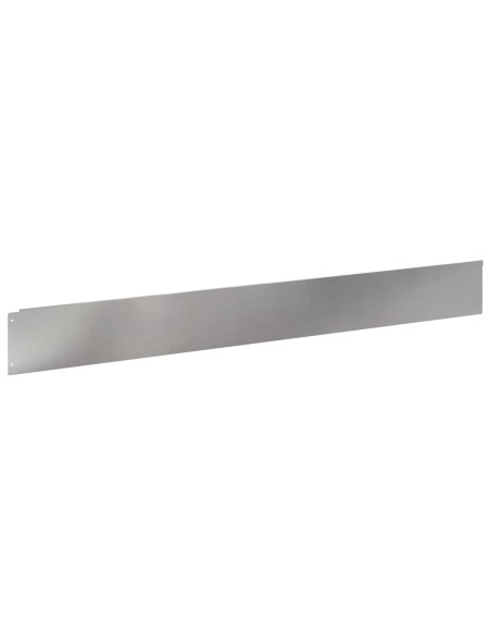 Bordura per Prato 30 pcs 100 x 12 cm Acciaio Argento