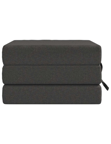 Divano Letto Pieghevole 75 x 67 x 45 cm Grigio Scuro
