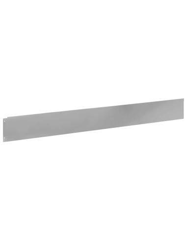 Bordura per Prato 20 pcs 100 x 12 cm Acciaio Argento