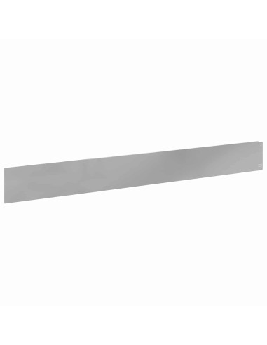 Bordura per Prato 30 pcs 100 x 12 cm Acciaio Argento