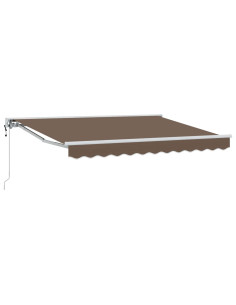 Tenda retrattile Tortora 4 x 2 m Poliestere e Alluminio 2