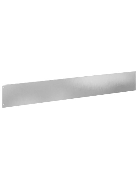 Bordura per Prato 20 pcs 100 x 15 cm Acciaio Argento