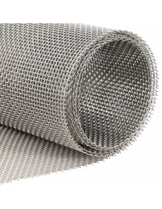 Rete per schermatura 120 x 500 cm 8 Mesh Argento 2