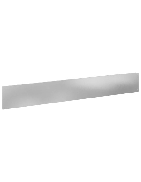 Bordura per Prato 30 pcs 100 x 15 cm Acciaio Argento