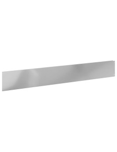 Bordura per Prato 10 pcs 100 x 15 cm Acciaio Argento 2