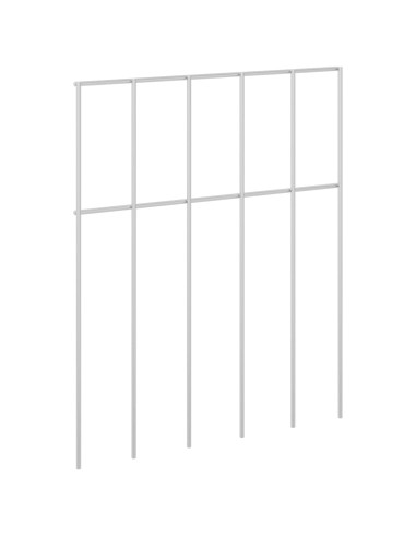 Pannello di Recinzione da Giardino 48 pcs Acciaio zincato