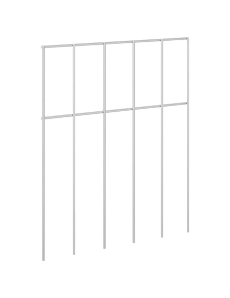 Pannello di Recinzione da Giardino 48 pcs Acciaio zincato