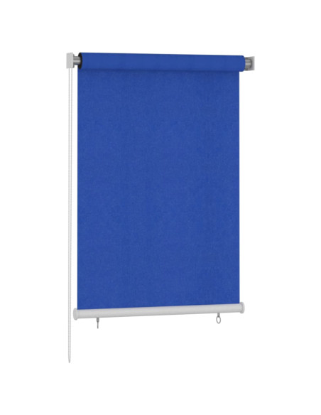 Tenda a Rullo per Esterni 100x140 cm Blu HDPE