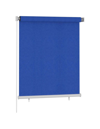 Tenda a Rullo per Esterni 120x140 cm Blu HDPE
