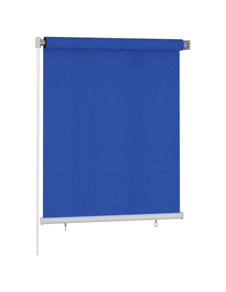 Tenda a Rullo per Esterni 120x140 cm Blu HDPE