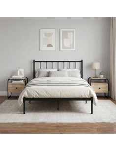 Armadio da Notte 2 pz Rovere Sonoma 40 x 39,5 x 40 cm