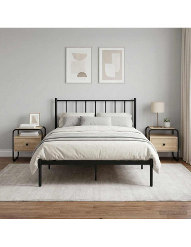 Armadio da Notte 2 pz Rovere Sonoma 40 x 39,5 x 40 cm