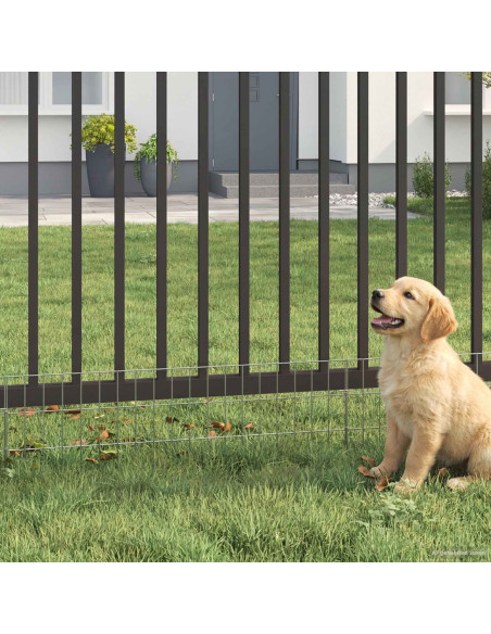Recinzione da Giardino con Picchetti 24 pcs 95 x 30 cm Mesh