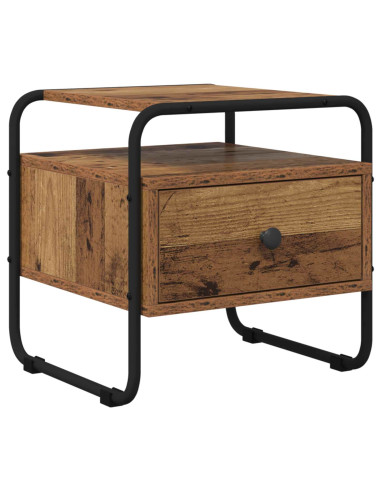 Armadio da Notte 2 pz Legno antico 40 x 39,5 x 40 cm
