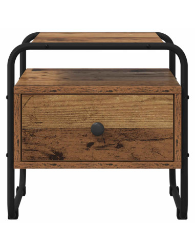 Armadio da Notte 2 pz Legno antico 40 x 39,5 x 40 cm