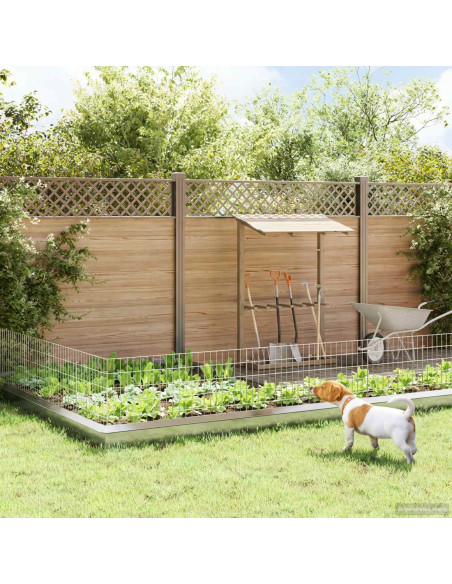 Recinzione da Giardino con Picchetti 24 pcs 55 x 50 cm Mesh