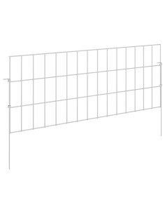 Recinzione da Giardino con Picchetti 48 pcs 75 x 30 cm Mesh 2