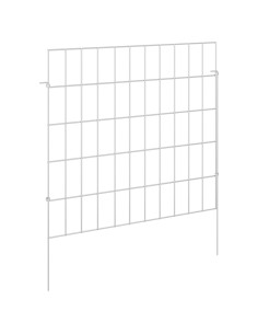 Recinzione da Giardino con Picchetti 12 pcs 55 x 50 cm Mesh 2