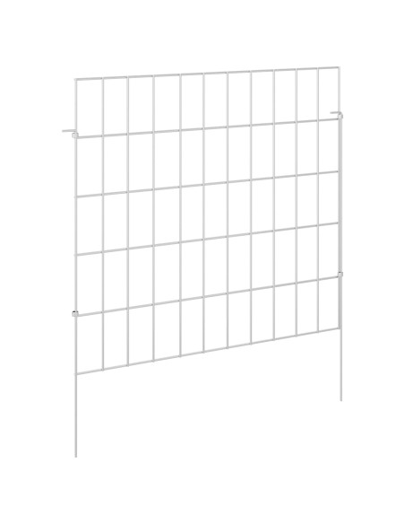 Recinzione da Giardino con Picchetti 12 pcs 55 x 50 cm Mesh