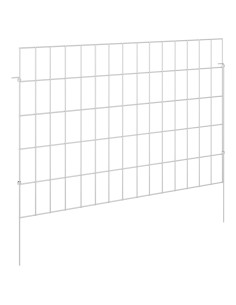 Recinzione da Giardino con Picchetti 12 pcs 75 x 50 cm Mesh 2