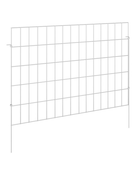 Recinzione da Giardino con Picchetti 12 pcs 75 x 50 cm Mesh