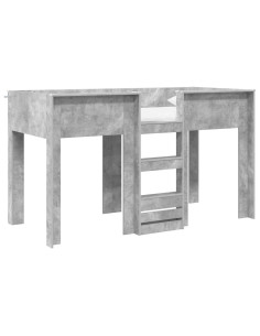 Letto a Castello per Bambini Grigio cemento 75 x 190 cm 2