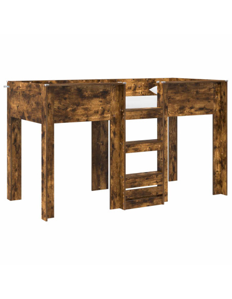 Letto a Castello per Bambini Rovere fumé 75 x 190 cm