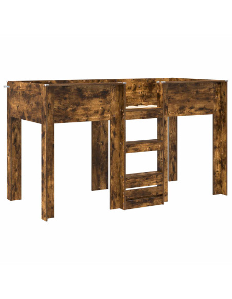 Letto a Castello per Bambini Rovere fumé 75 x 190 cm