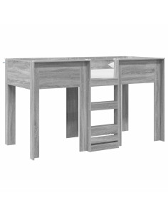 Letto a Castello per Bambini Grigio Sonoma 75 x 190 cm 2