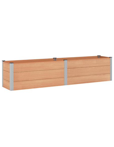 Letto rialzato da giardino Marrone 250 x 50 x 54 cm