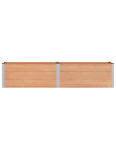 Letto rialzato da giardino Marrone 250 x 50 x 54 cm 2