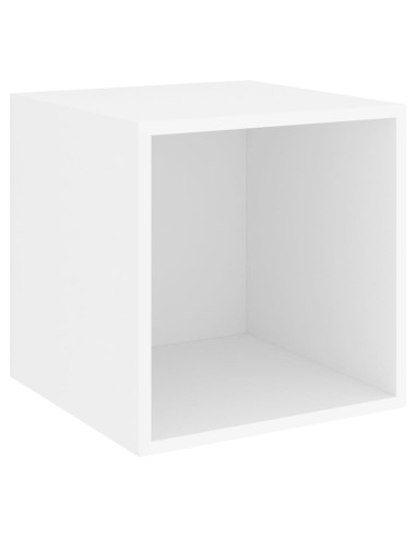 Set Mobili Porta TV 5 pz Bianco in Legno Multistrato