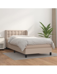 Giroletto a Molle con Materasso Cappuccino 90x190 cm Similpelle