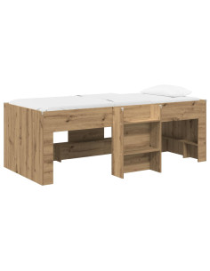 Letto Alto per Bambini 2 pcs Rovere Artigianale