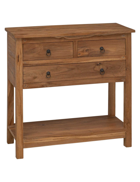 Credenza Naturale 79 x 35 x 80 cm Legno di teak solido